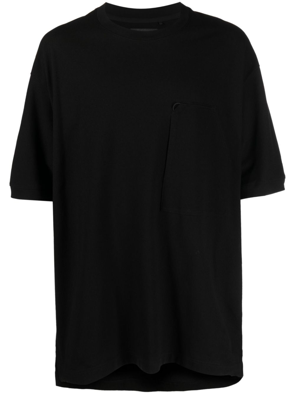 Logo-patch sleeve T-shirt - Black