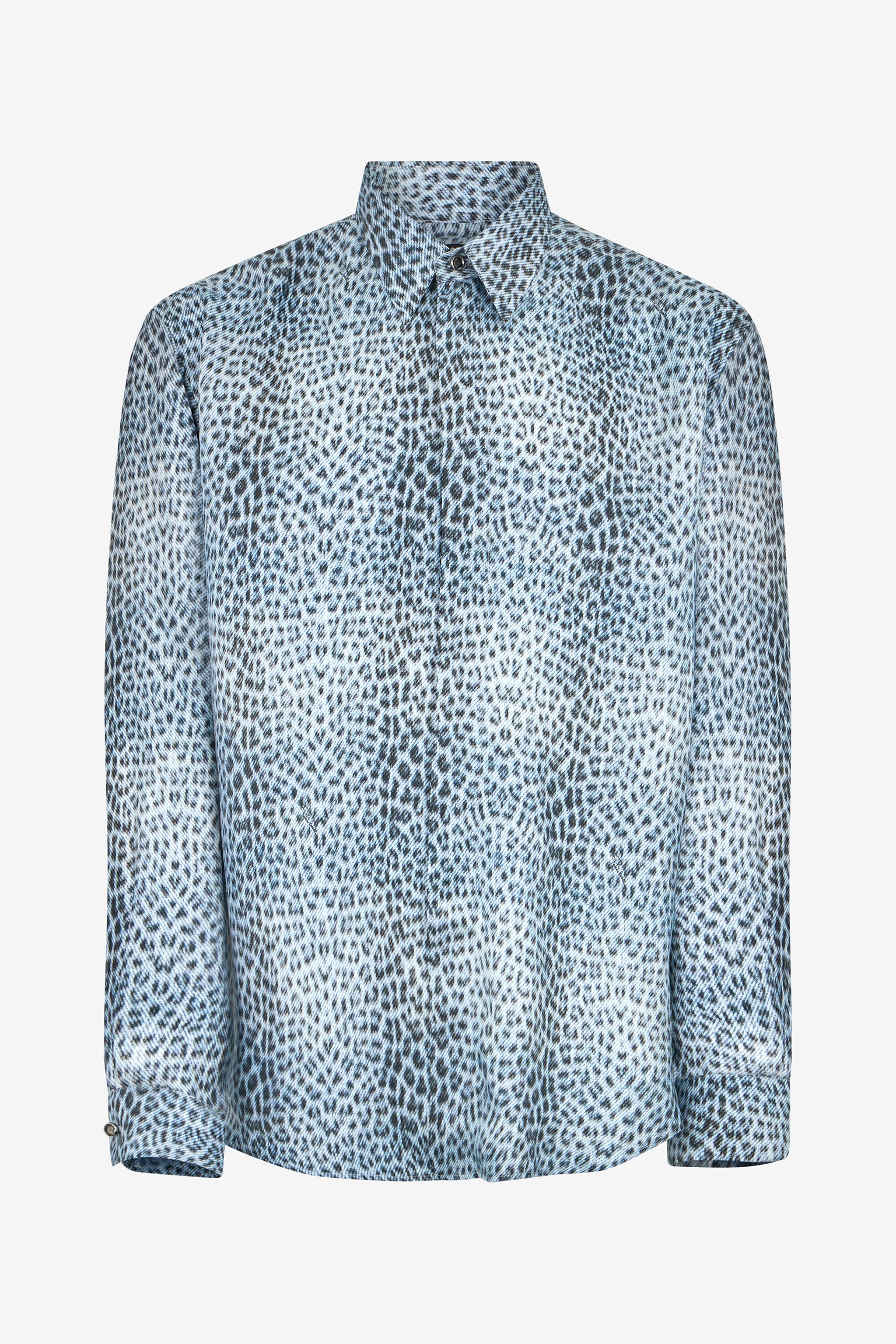 Silk Shirt With Baby Jaguar Print