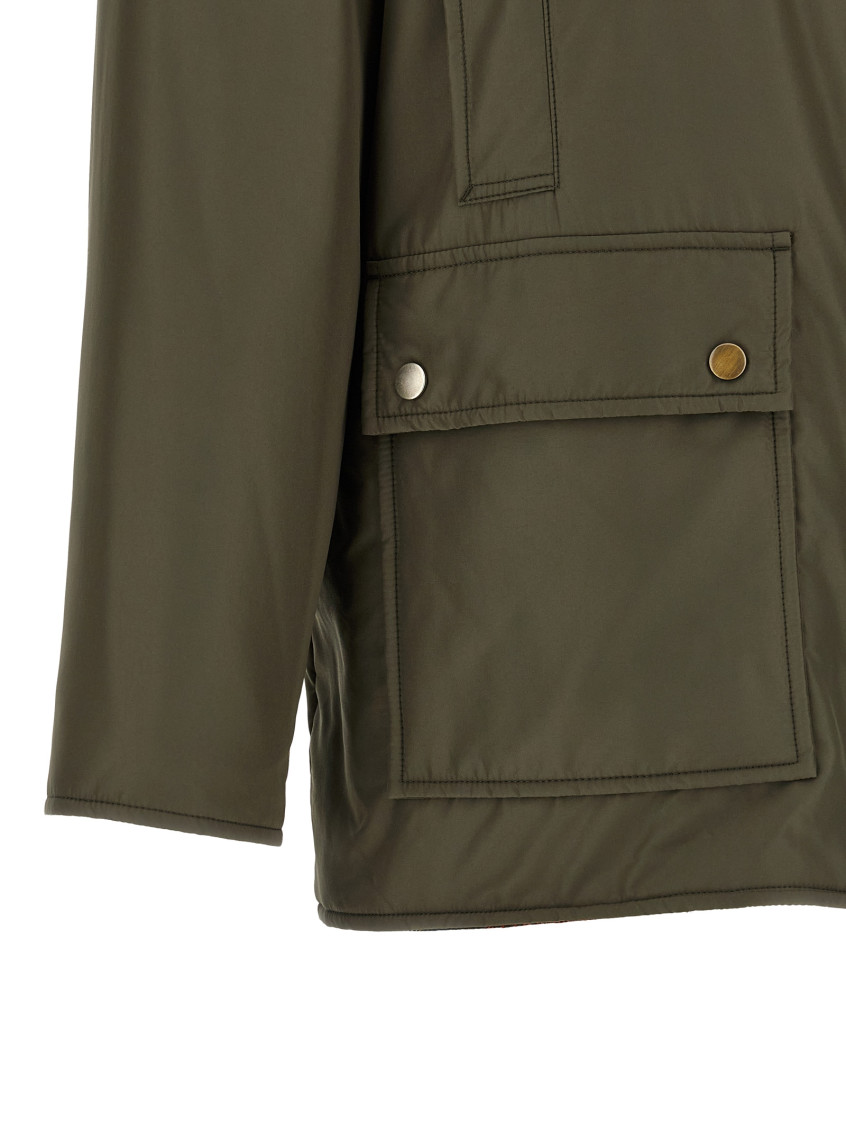 Maison Margiela - parka shearling collar long sleeves pocket