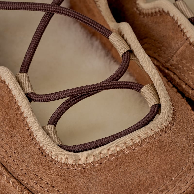 ® Women's Quill Ballet Sneaker Suede Shoes in Chestnut/Sand