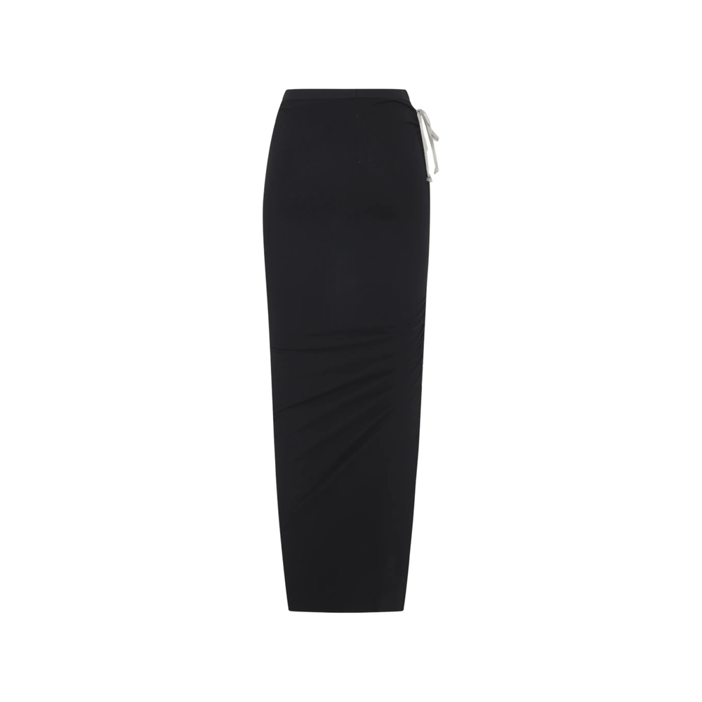 Rick Owens - edfu knee midi jersey skirt