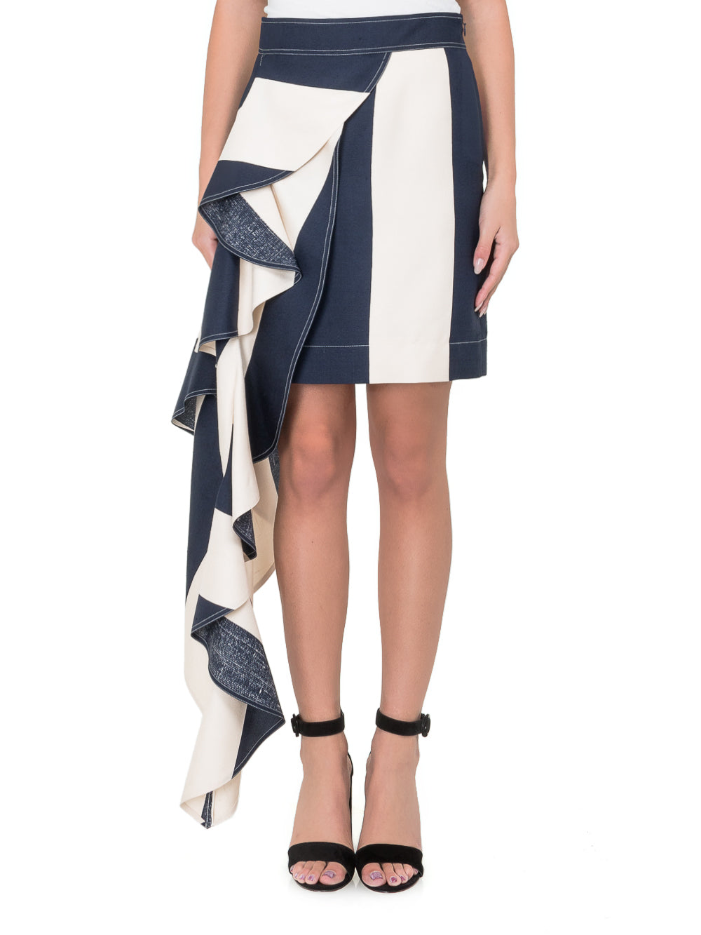 Elegant Mini Skirt with Ruched Detailing