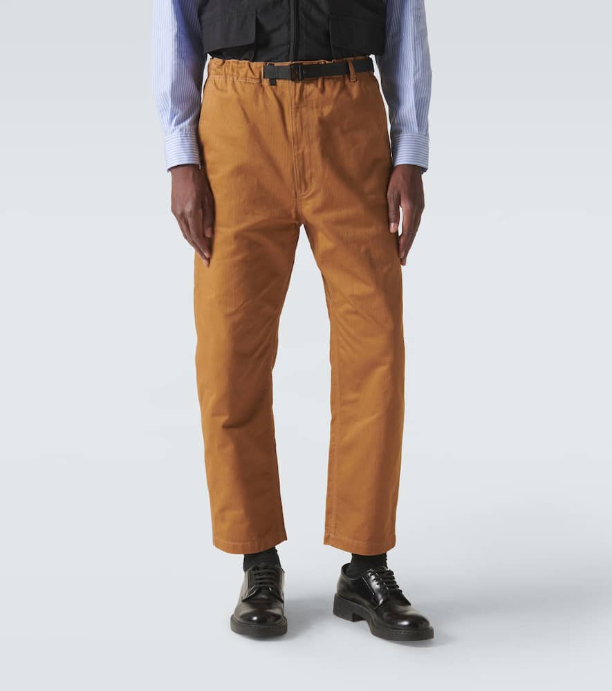 Comme des Garçons Homme Herringbone cotton straight pants