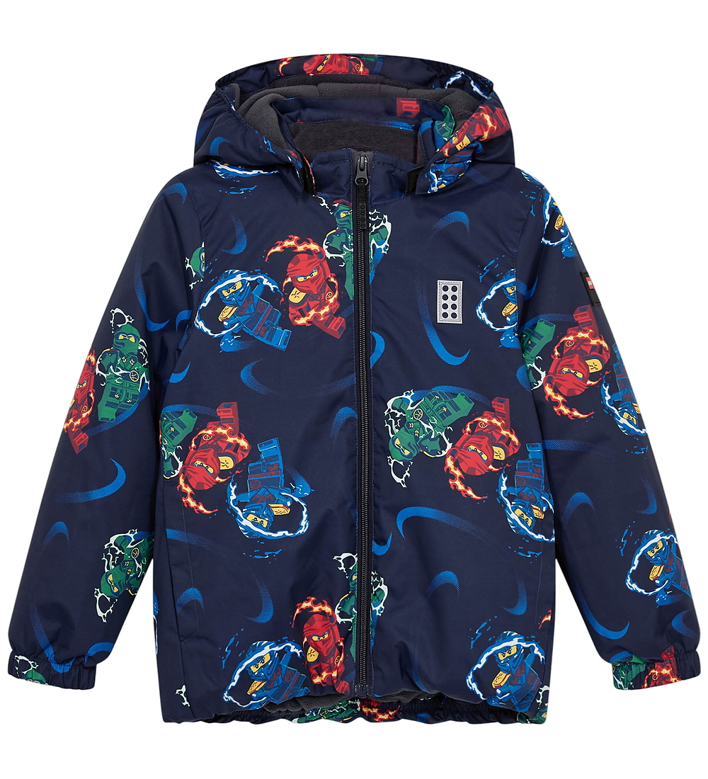 LEGO® Ninjago Winter Coat - LWJaz 712 - Navy w. Ninjas - LEGO® Wear - 12 Y 152 - Winter Coat