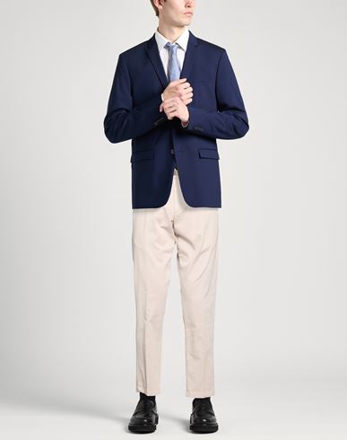 Man Pants Beige Size 34 Cotton, Elastane