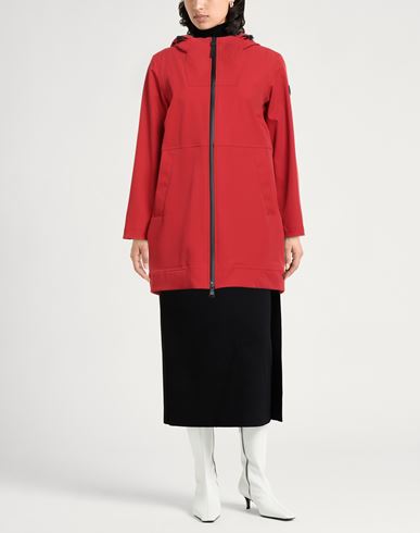 Woman Overcoat & Trench Coat Red Size 8 Polyamide, Polyester, Elastane