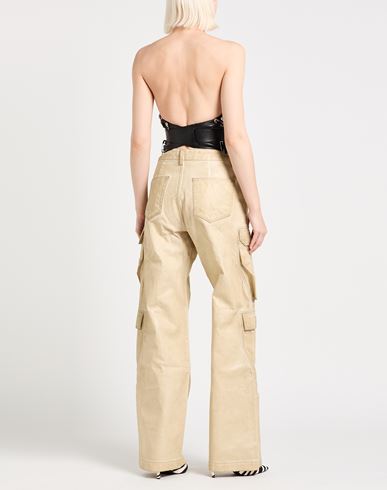 Woman Jeans Beige Size 27 Cotton