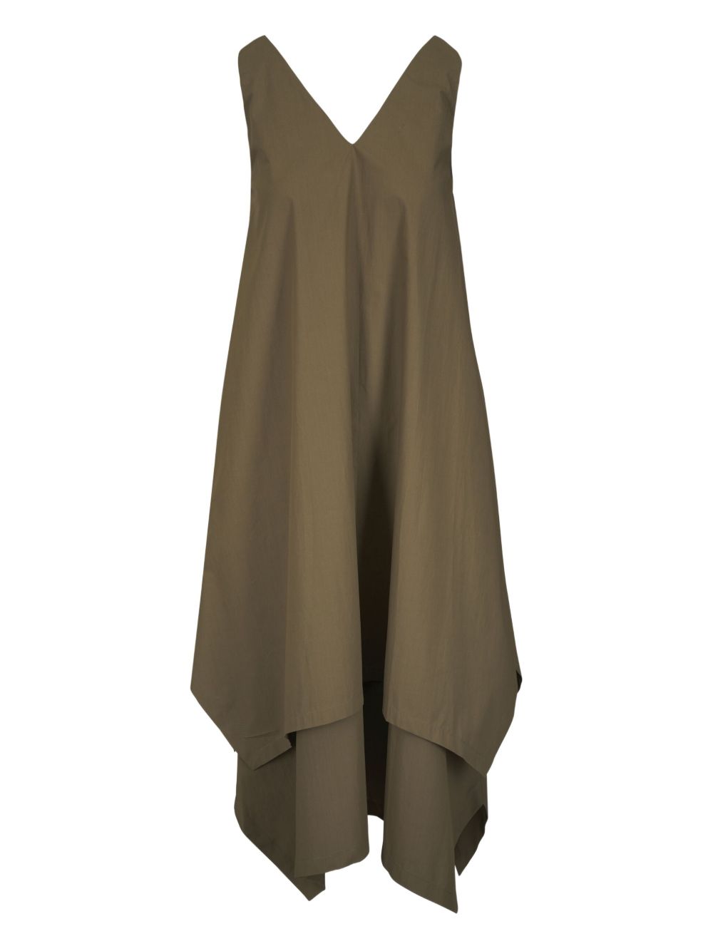 Odeeh handkerchief-hem dress - Green