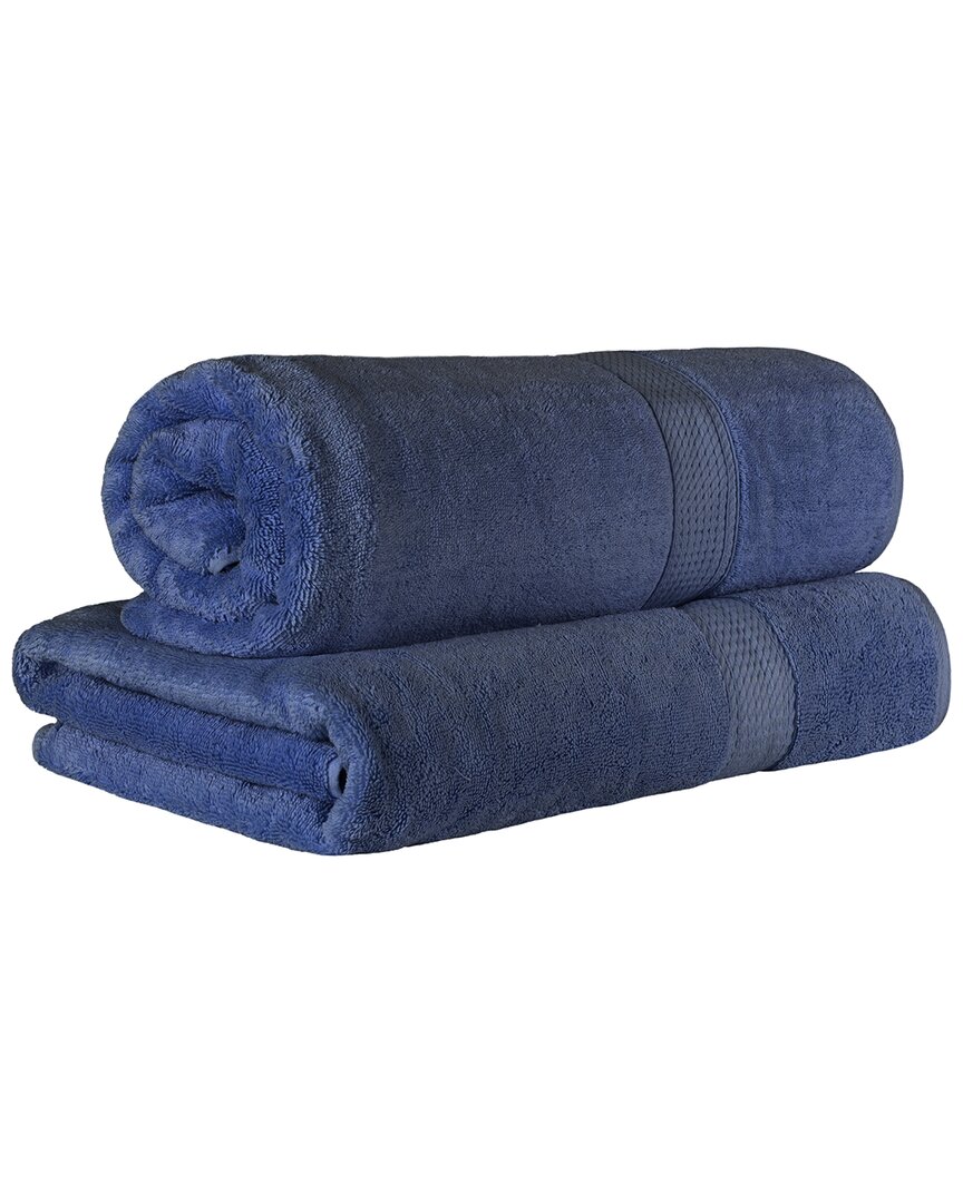 Superior Egyptian Cotton Highly Absorbent 2Pc Ultra-Plush Solid Bath Sheet Set