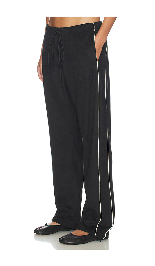 Fear of God ESSENTIALS Signature Relaxed Suede Fleece Pant in Vintage Black - Black. M also in L, S