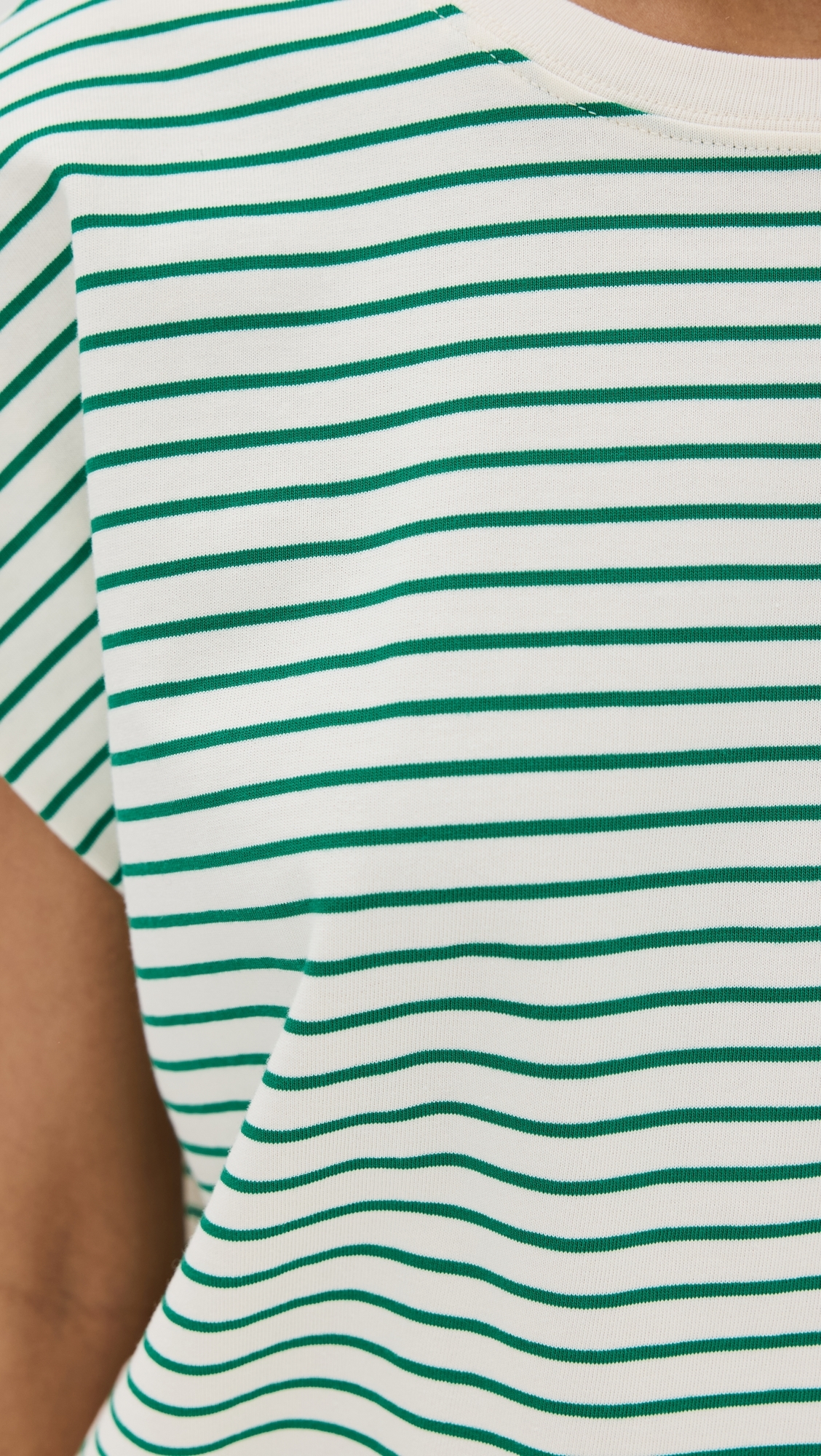 Trina Muscle Tee VERT STRIPE