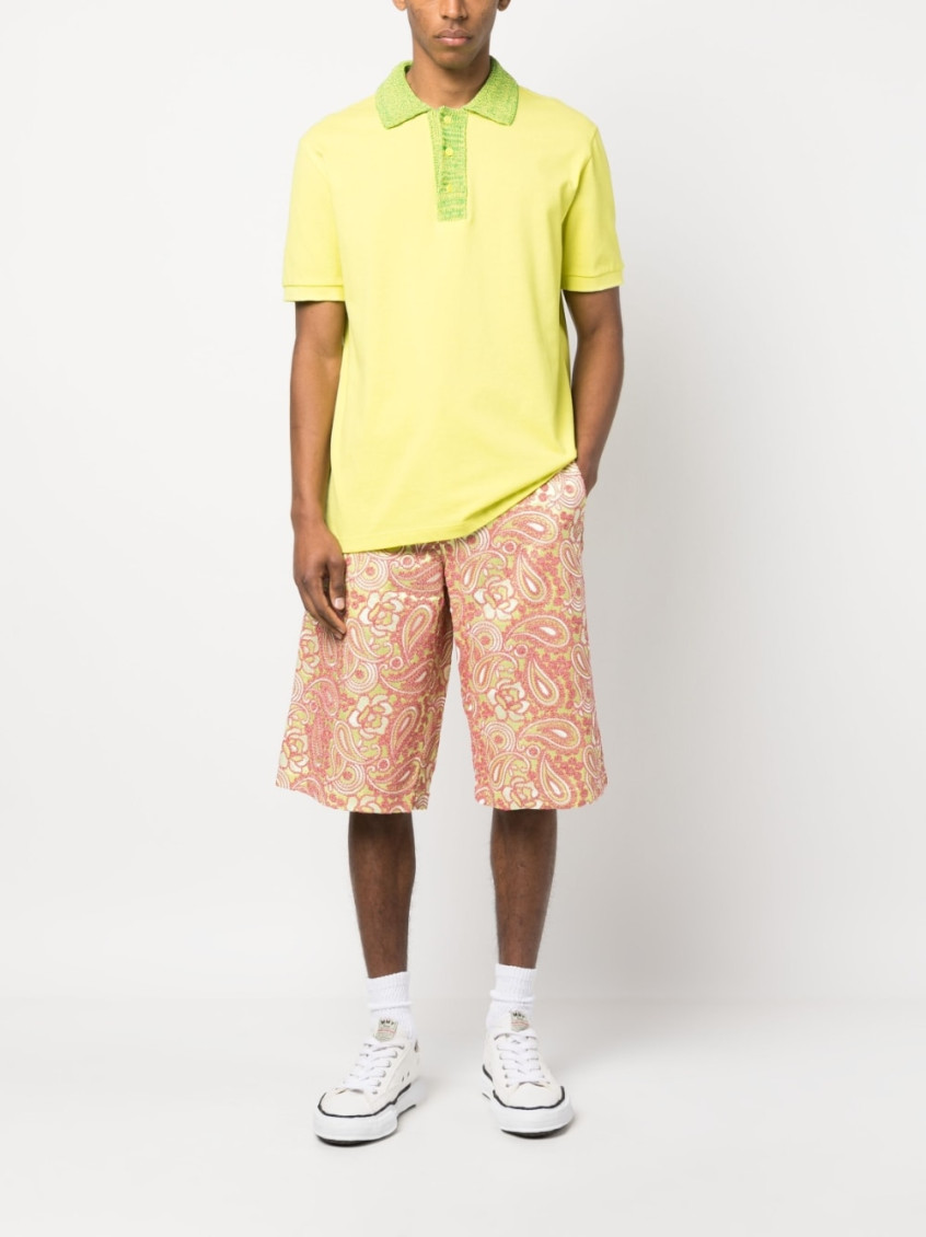 - All Over Embroidered Shorts