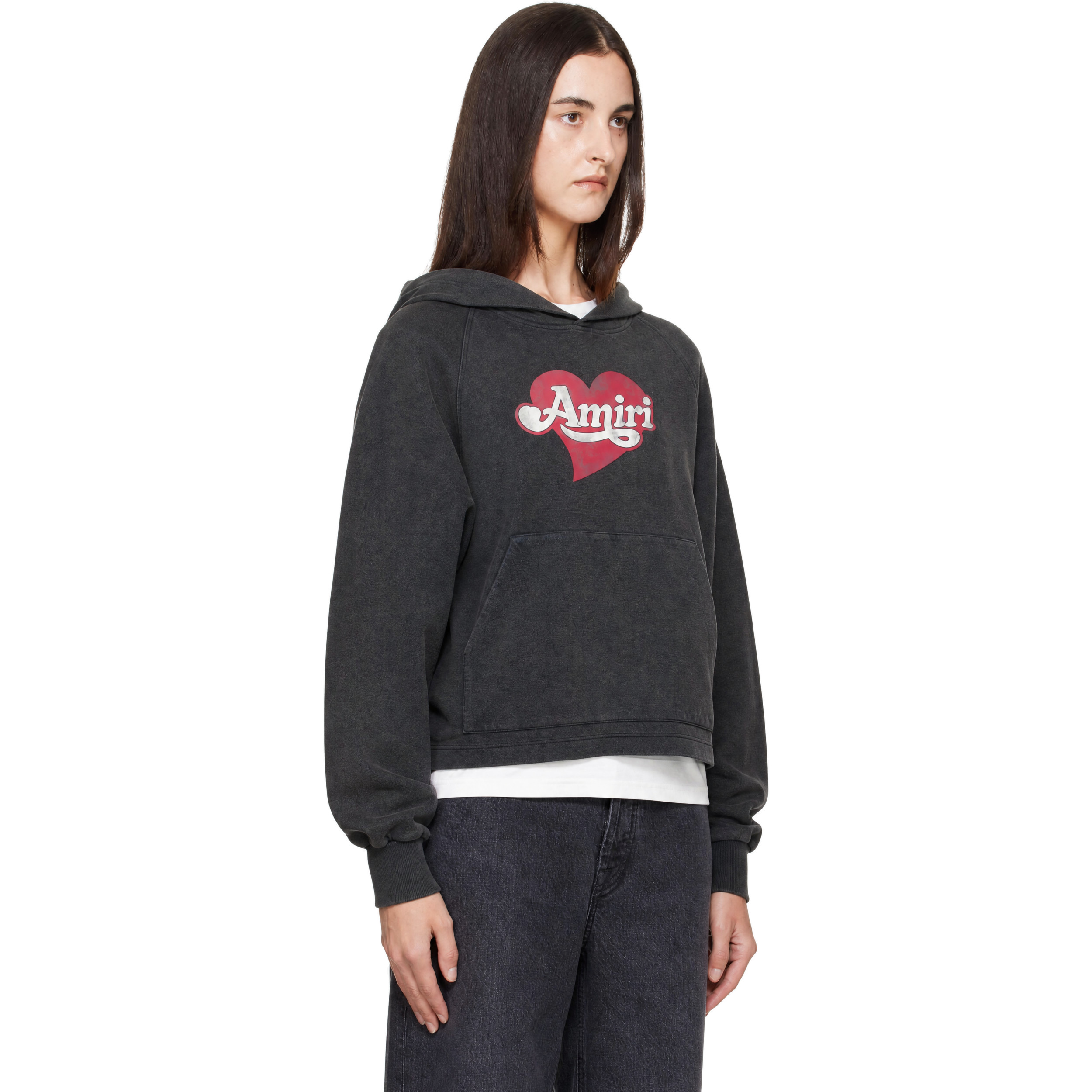 Gray Heart Hoodie