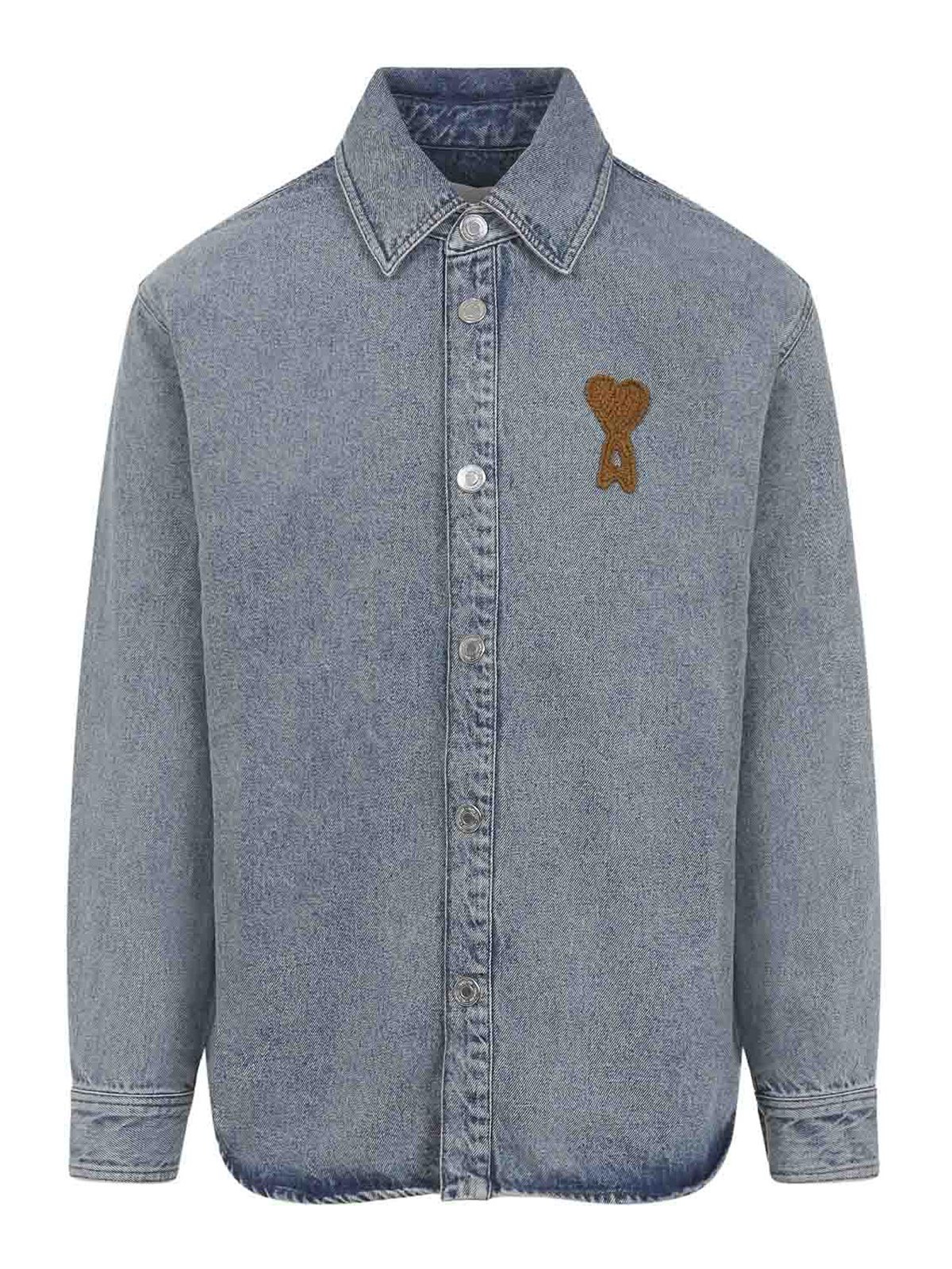 Ami De Coeur Denim Logo Overshirt
