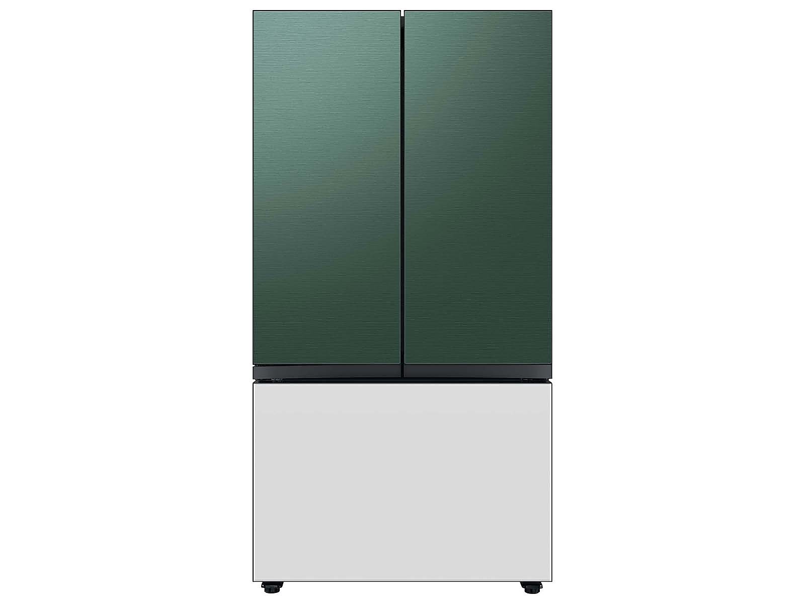 Bespoke 3-Door French Door Refrigerator Panel in White Glass - Bottom Panel(RA-F36DB312/AA)