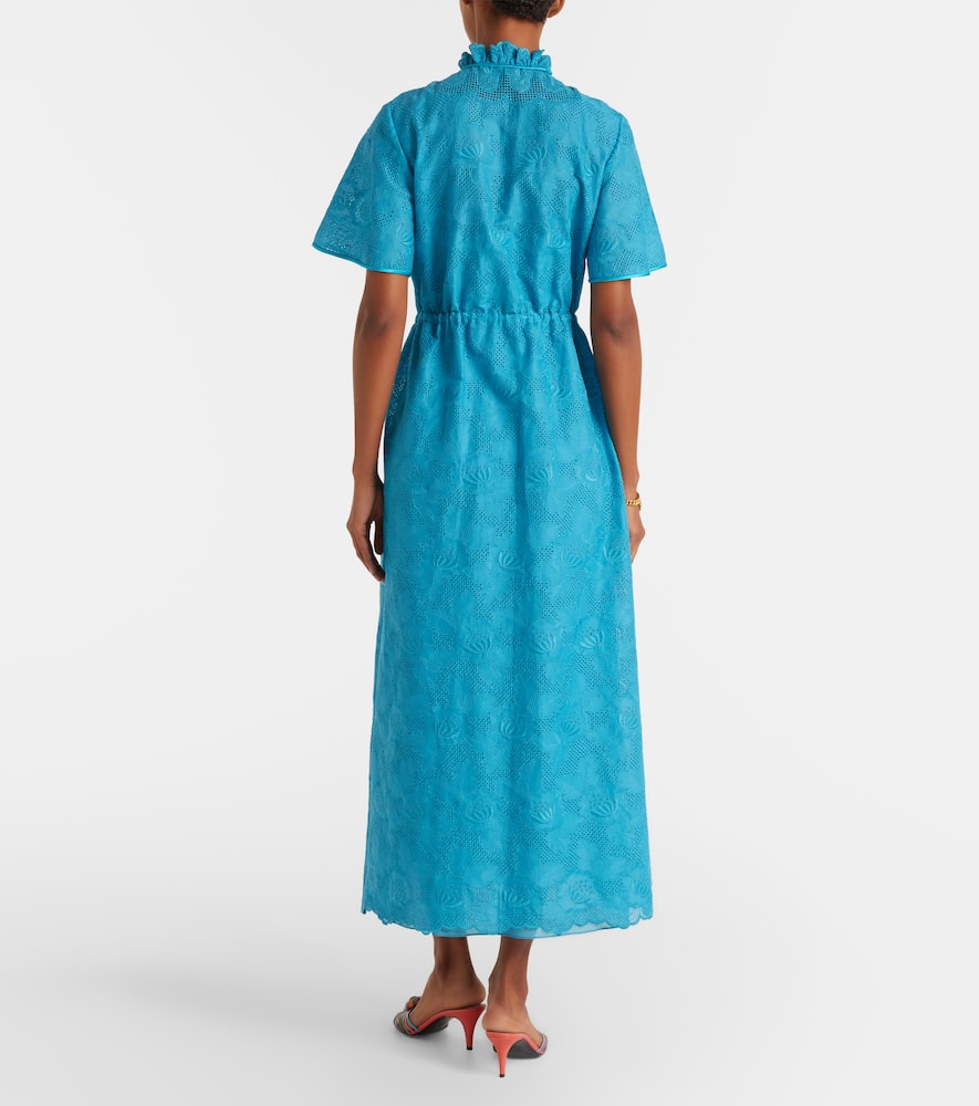 Cotton lace maxi dress