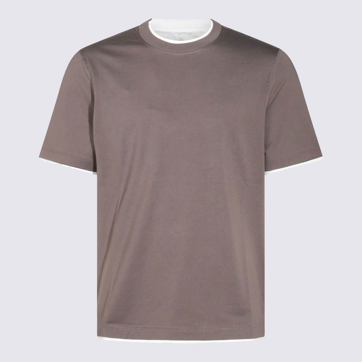 Cotton T-shirt - Brown