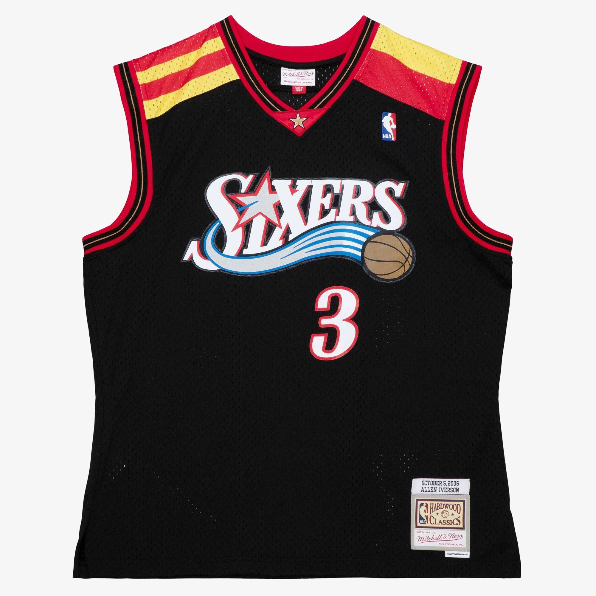 Men's Alt Spain Jersey 76Ers 2006 Allen Iverson Jerseys