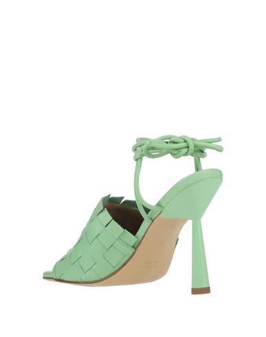 Woman Sandals Light green Size 7 Leather
