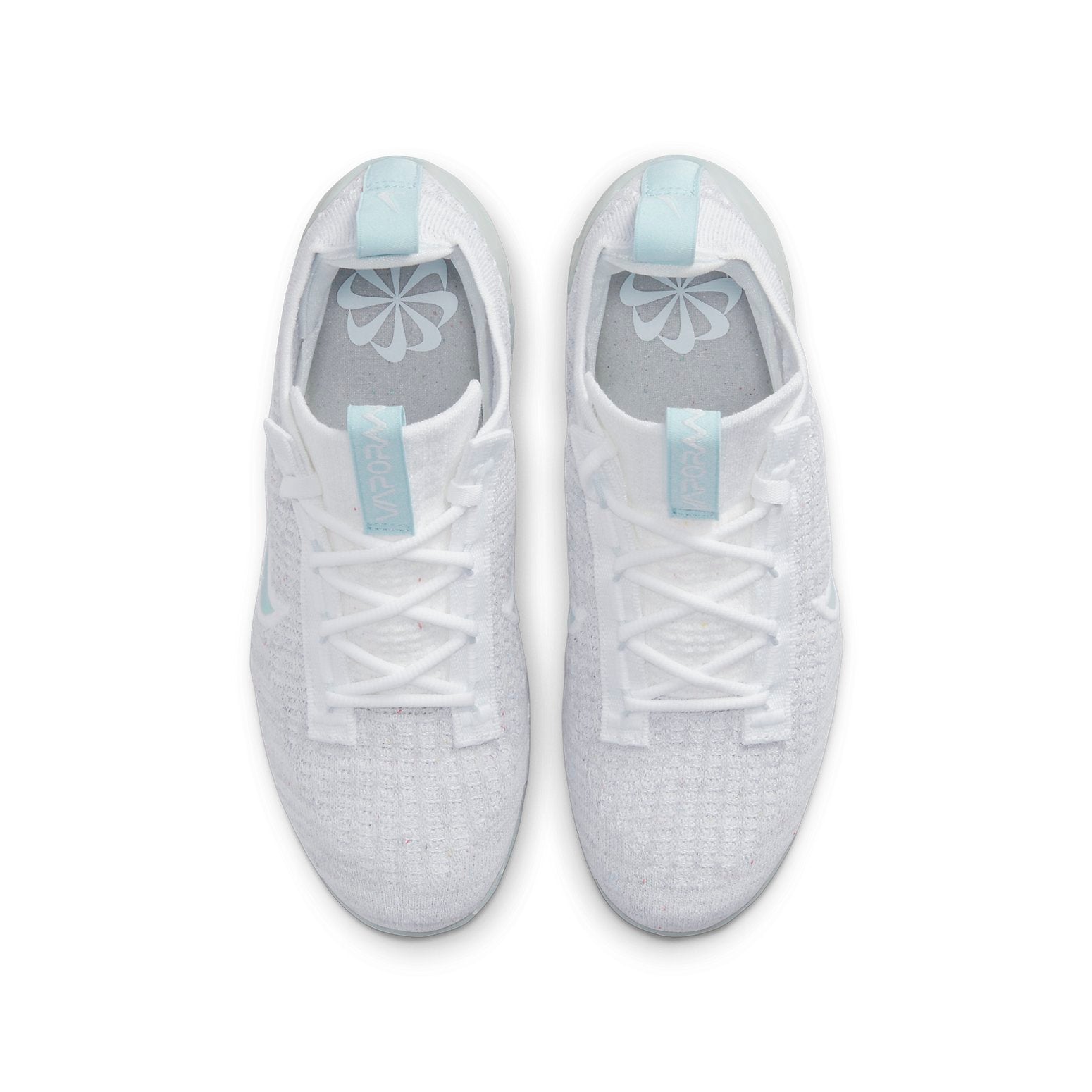 (GS) Air VaporMax 2021 Flyknit 'Mismatched Swoosh - White Aura'