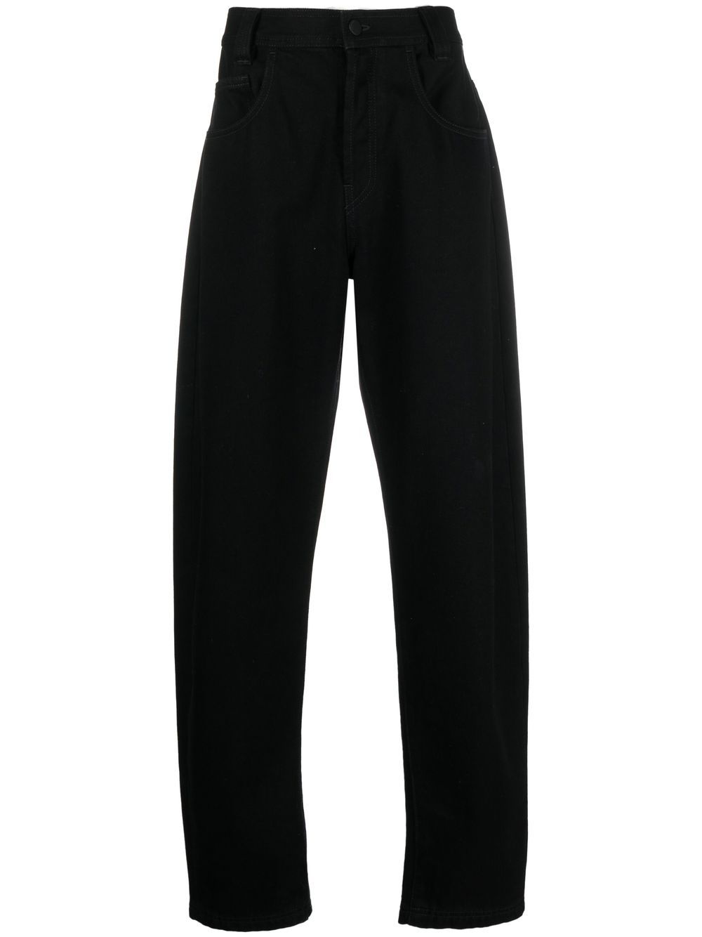 Tapered straight-leg jeans - Black