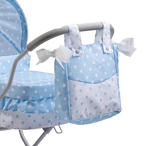Berenguer Boutique Deluxe Royal Baby Doll Pram in Blue