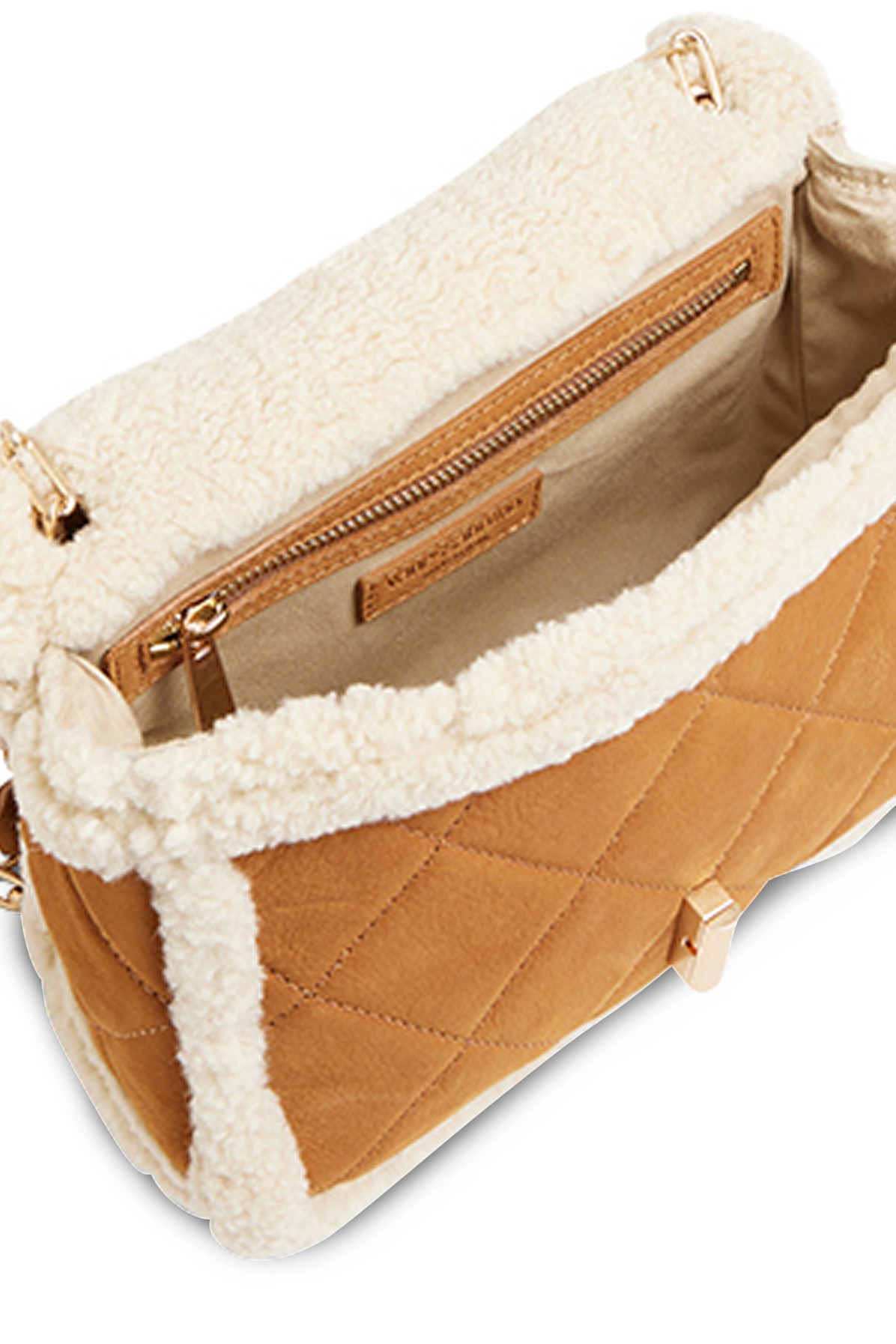 Shearling Moon Bag