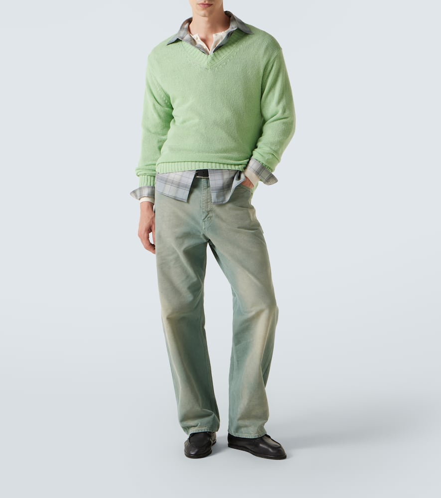 Checked wool shirt