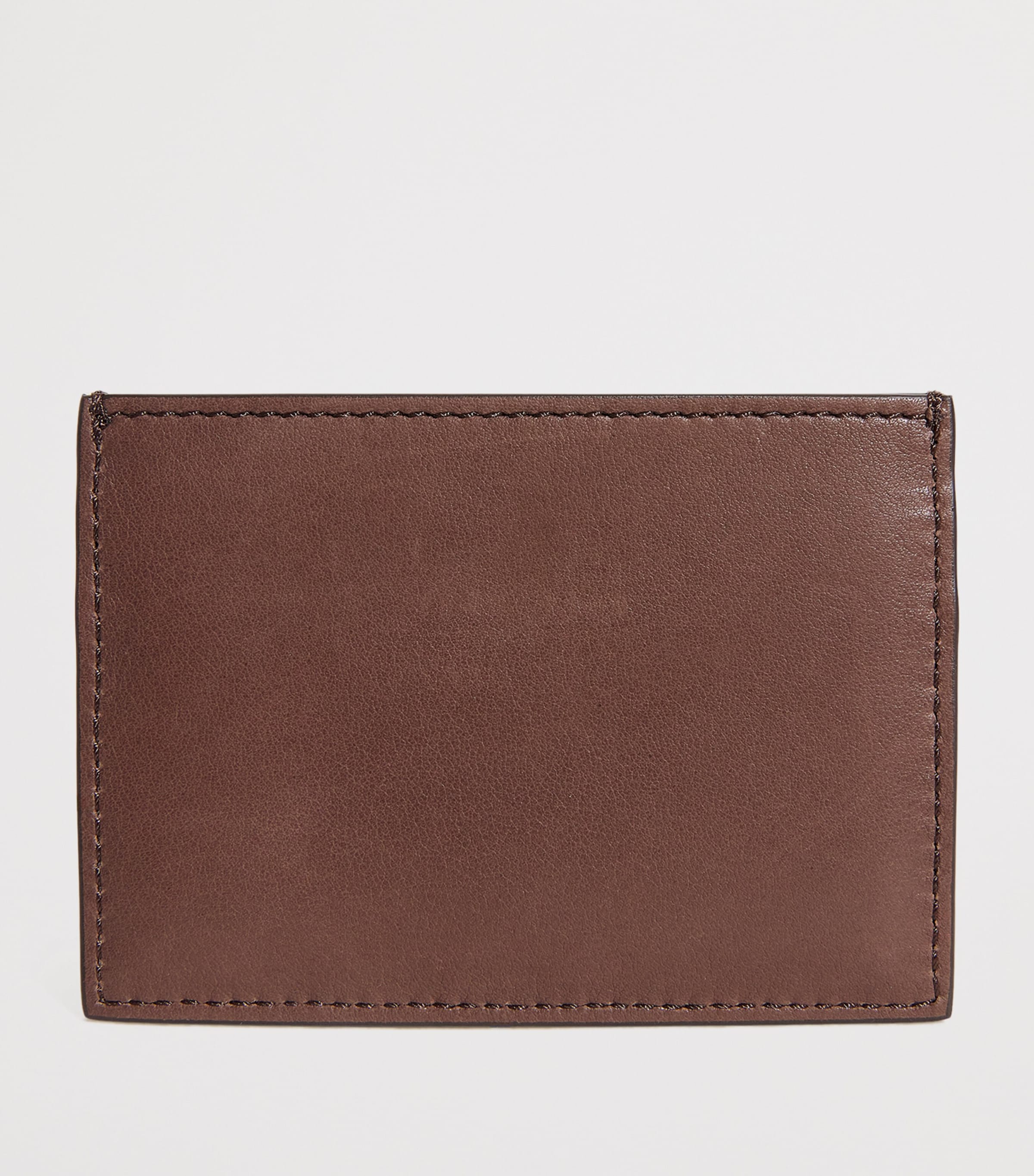 Thom Browne Leather Single Card Holder