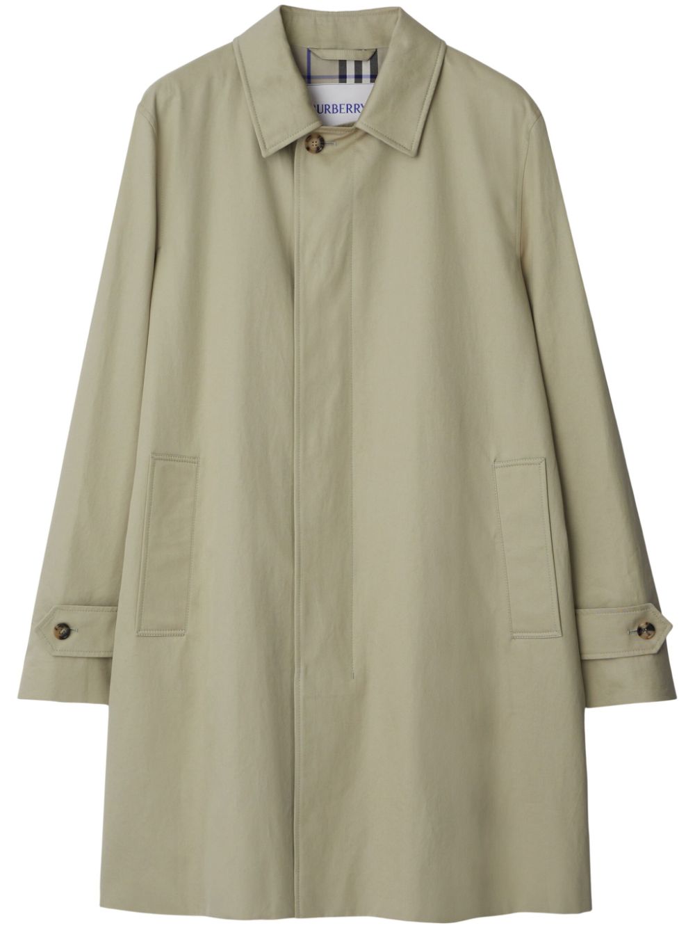 Garbardine cotton coat - Neutrals