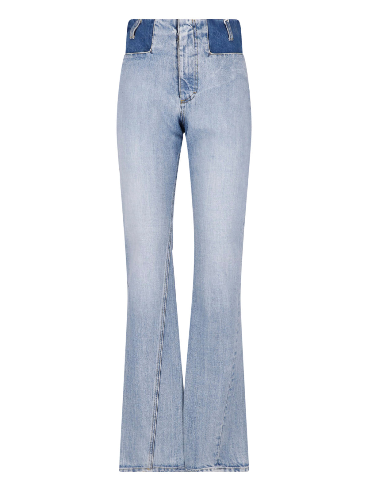 Cotton Denim Jeans with Pocket Lining