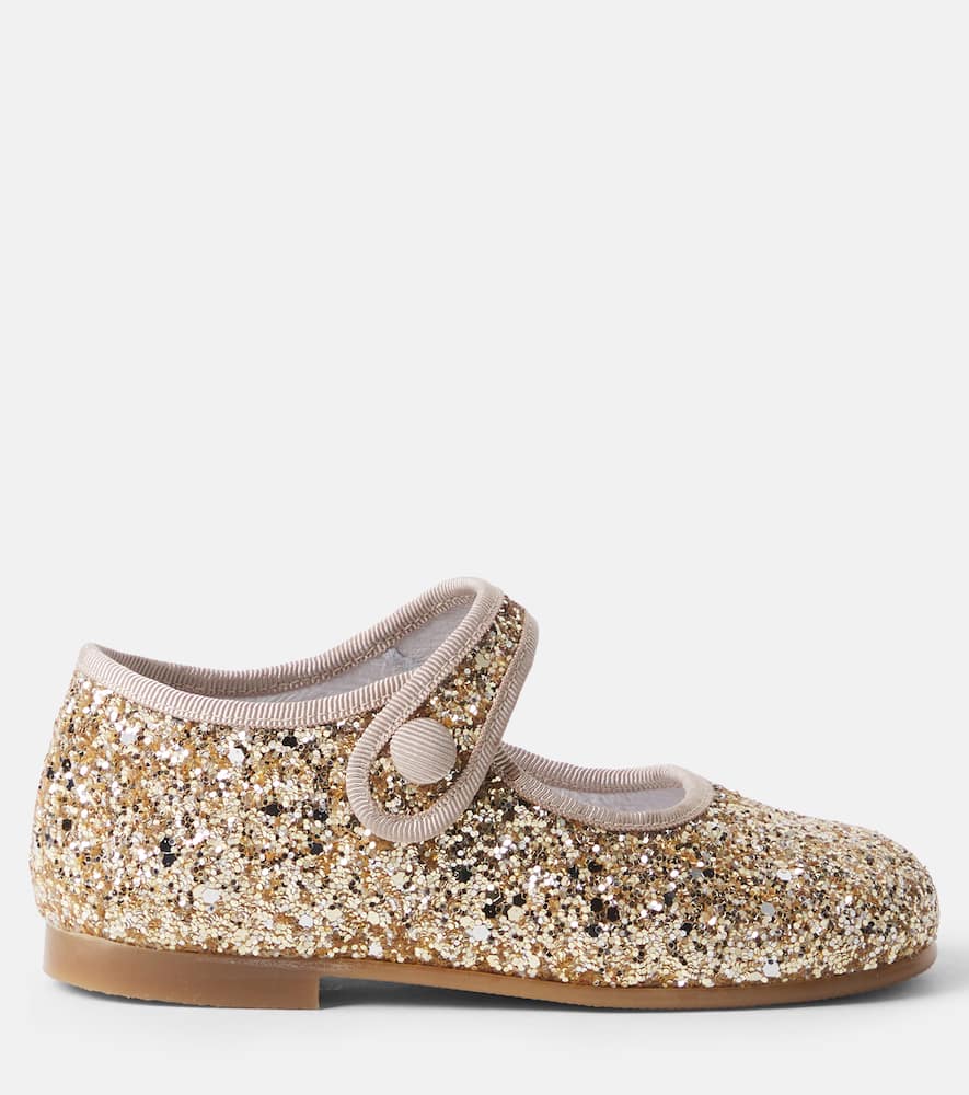 Glitter Mary Jane flats