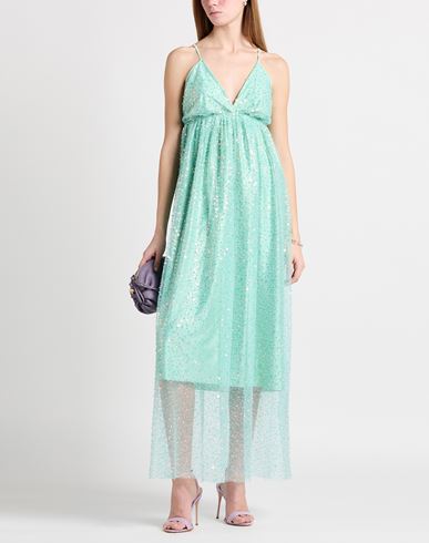 Woman Maxi dress Turquoise Size 6 Polyester