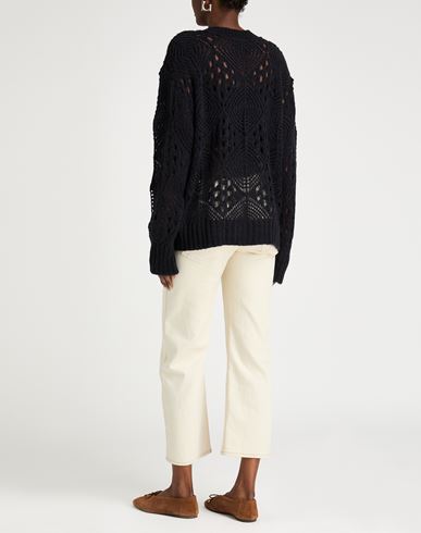 Woman Sweater Black Size M Baby alpaca wool, Polyamide, Virgin Wool