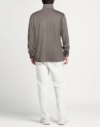 Man Sweatshirt Taupe Size L Virgin Wool