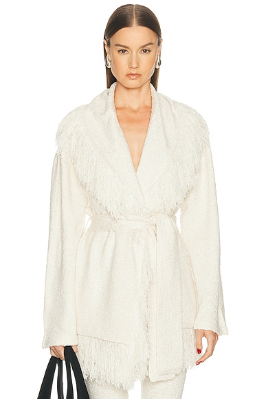 SEROYA Winslet Cardigan in Cream. - L also in S