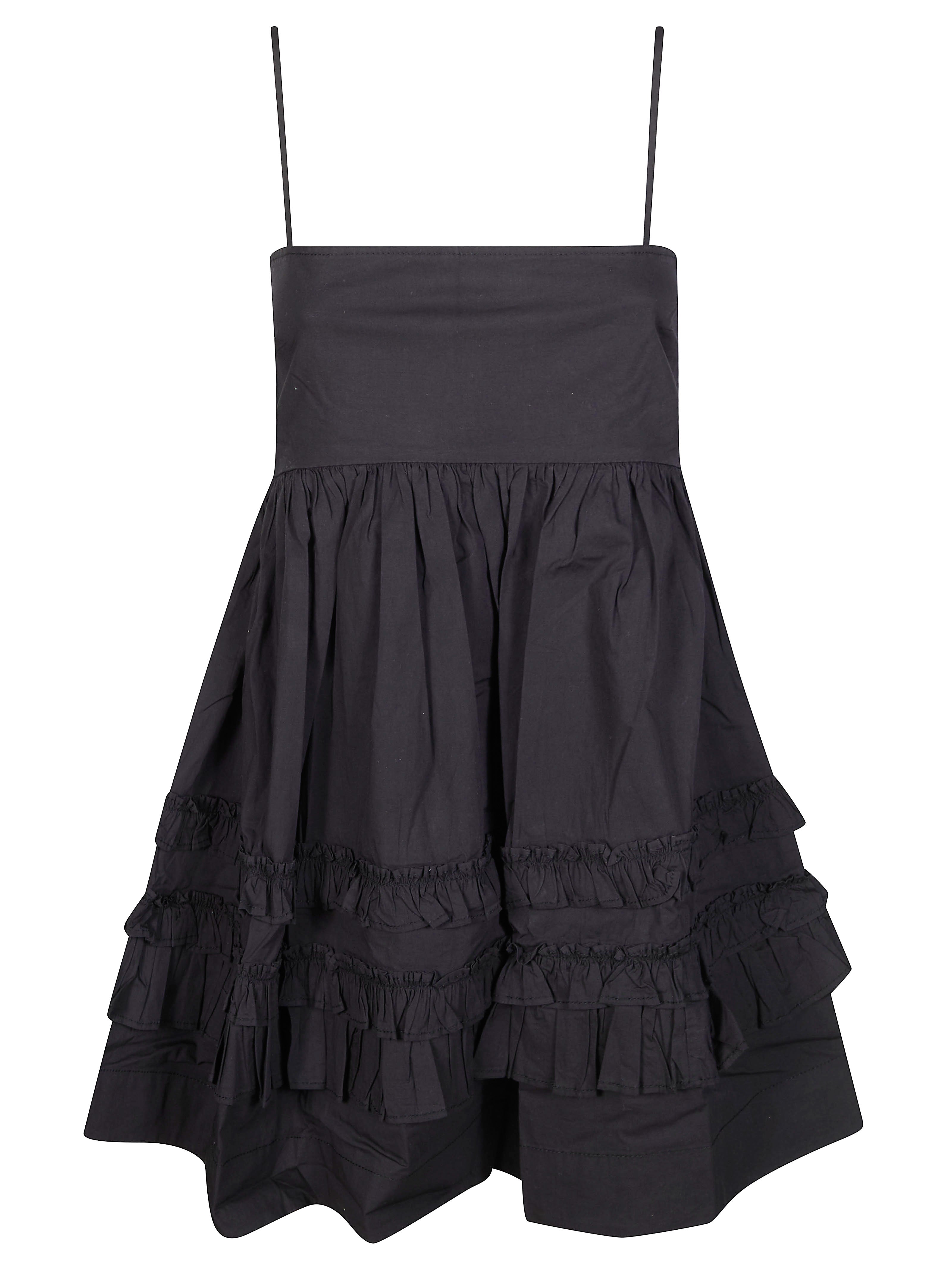 Women's Mini Cotton Gown with Ruffled Balza Straps