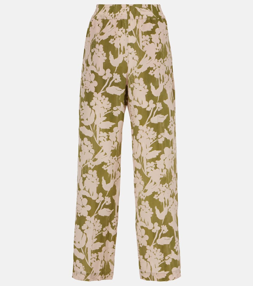 Silk pajama pants