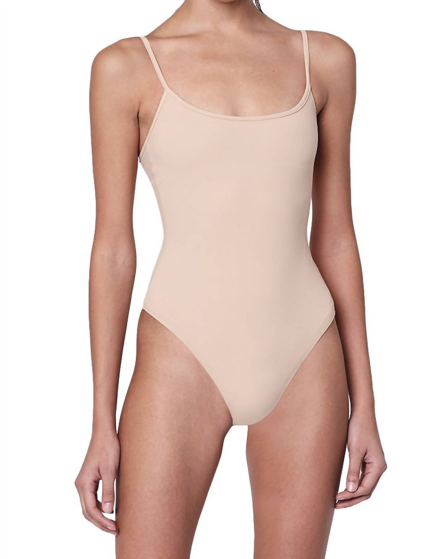 Women's Elizabeth Tank Bodysuit In Nude
