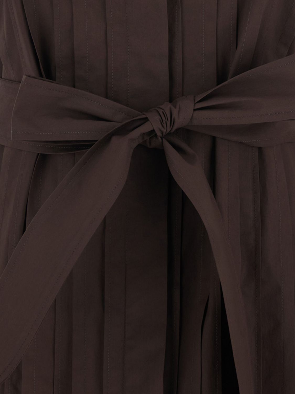 Off-the-Shoulder Cotton Midi Shirtdress P. A.R. O.S. H. with Pleated Skirt
