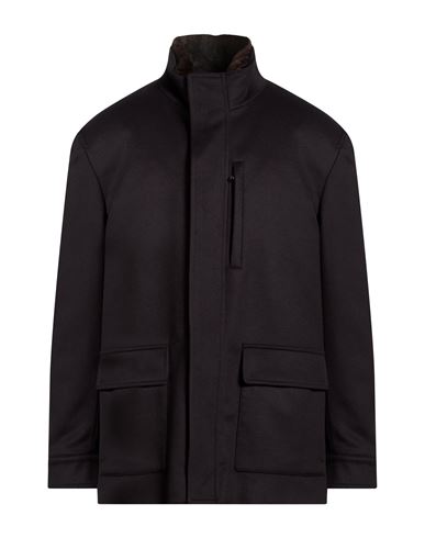 Man Coat Midnight blue Size 38 Virgin Wool, Polyamide, Cashmere