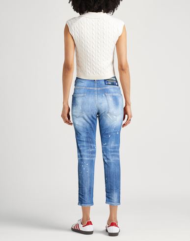 Woman Jeans Blue Size 12 Cotton, Polyester, Elastane