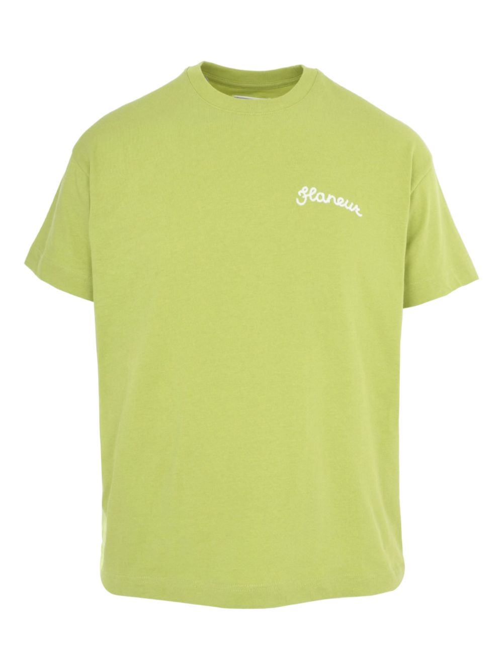 Embroidered cotton T-shirt - Green
