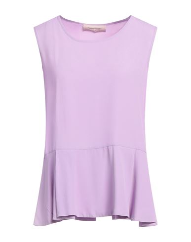 Woman Top Mauve Size 6 Acetate, Silk