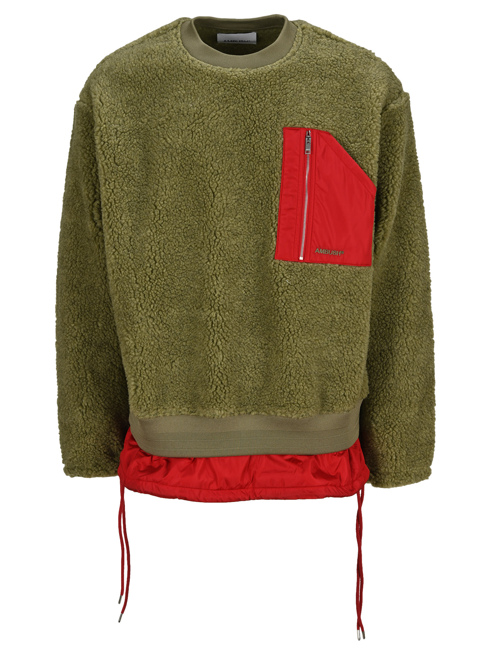 Logo Print Textured Sweater