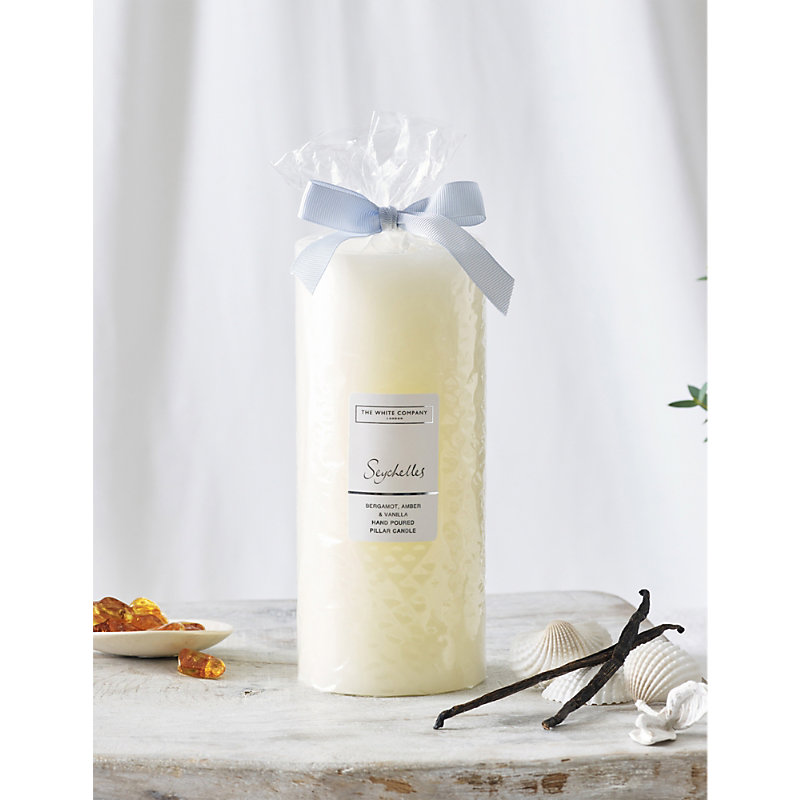 None/Clear Seychelles Large Scented Pillar Candle 895g 