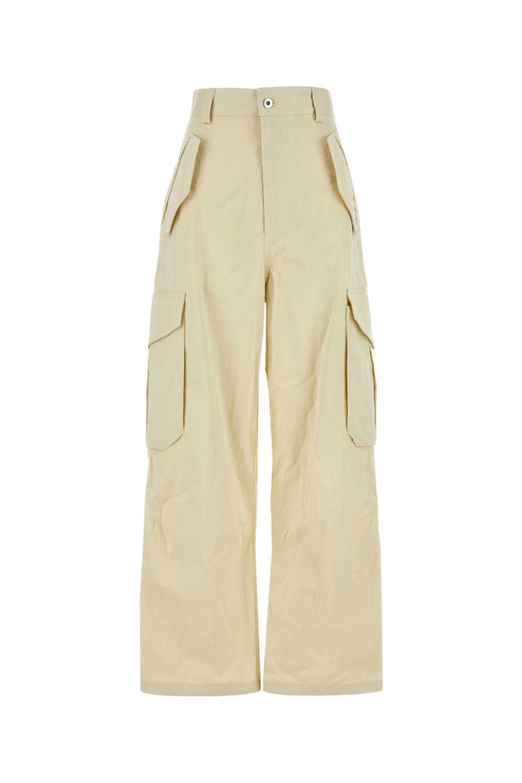 Sand Cotton Blend Cargo Pant