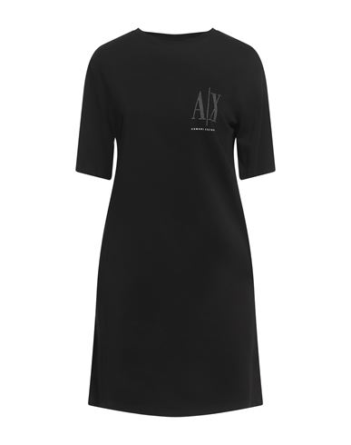 Woman Mini dress Black Size L Cotton
