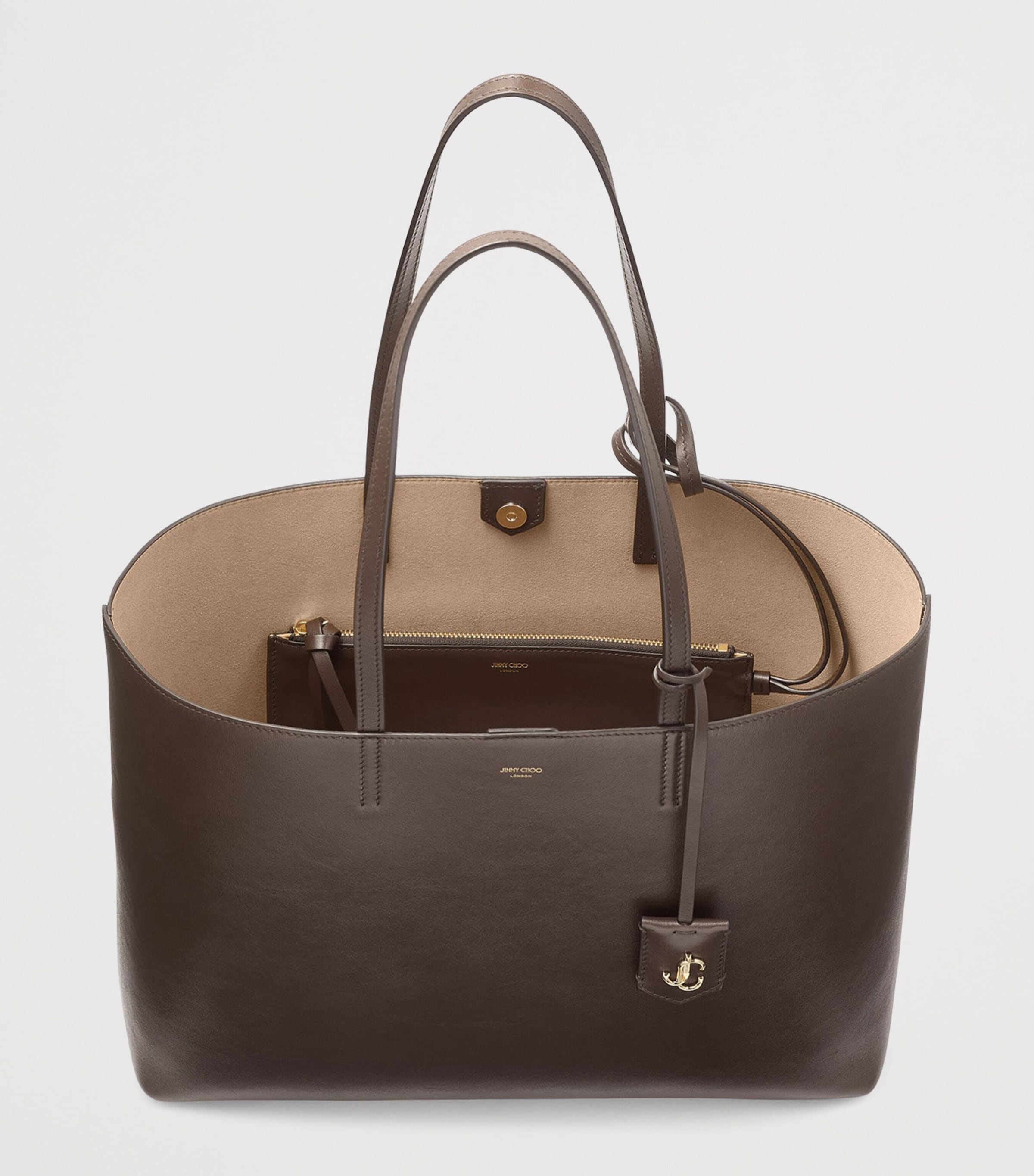 Nine2Five East-West Leather Tote Bag