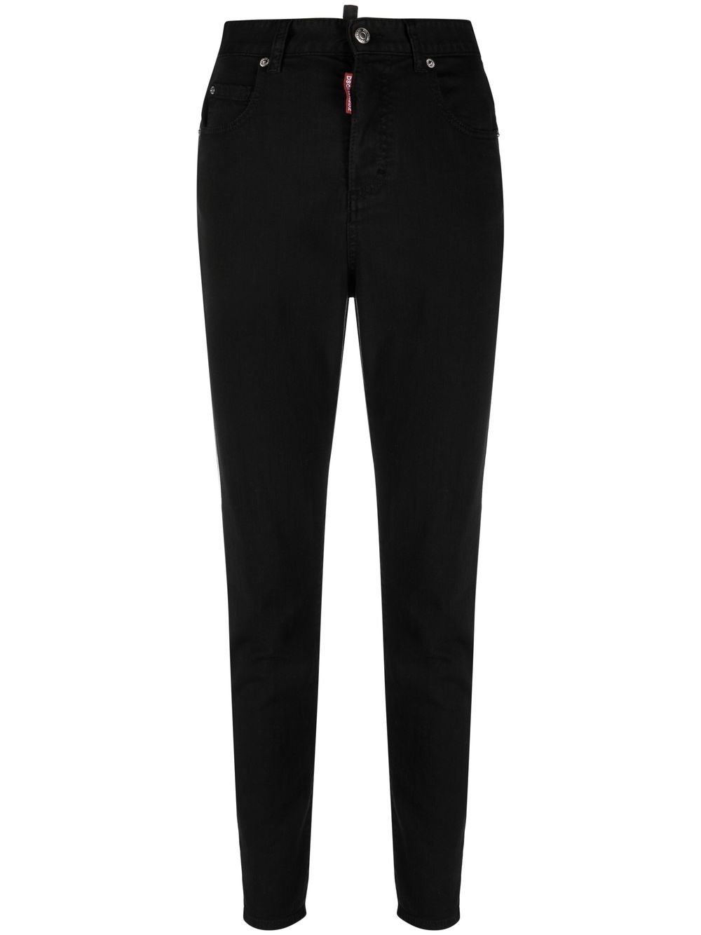 High-waisted denim jeans - White